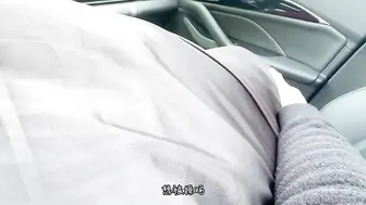 对话太刺激了！与性感黑丝小姨子在野外车震