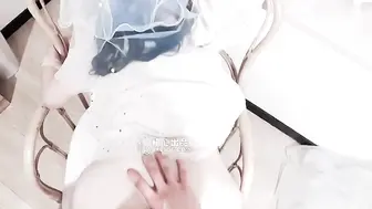 [糖心Vlog] 【淫乱性爱】花嫁女神梦中的婚礼【悍匪先生】准新娘大开M腿肉棒侵取，无套爆操怒射小嘴，好淫荡的浓白汁液