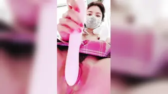 【170cm顶级美腿女神】第一骚女卫生间自慰，振动棒猛操高潮狂喷，美臀骑坐，假屌深插骚逼