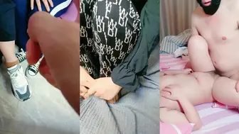花了2W刚从学校拉了三个超级粉嫩学生妹，为了还贷出来卖初夜有露脸_身材非常正点一个接一个轮流着干2V2