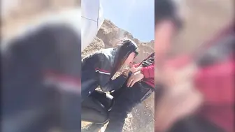 爱野战的欲女，经常约炮友野战