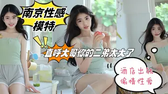 南京性感模特 张慧 酒店出轨偷情性爱 直呼大哥你的二弟太大了 不要顶我啊